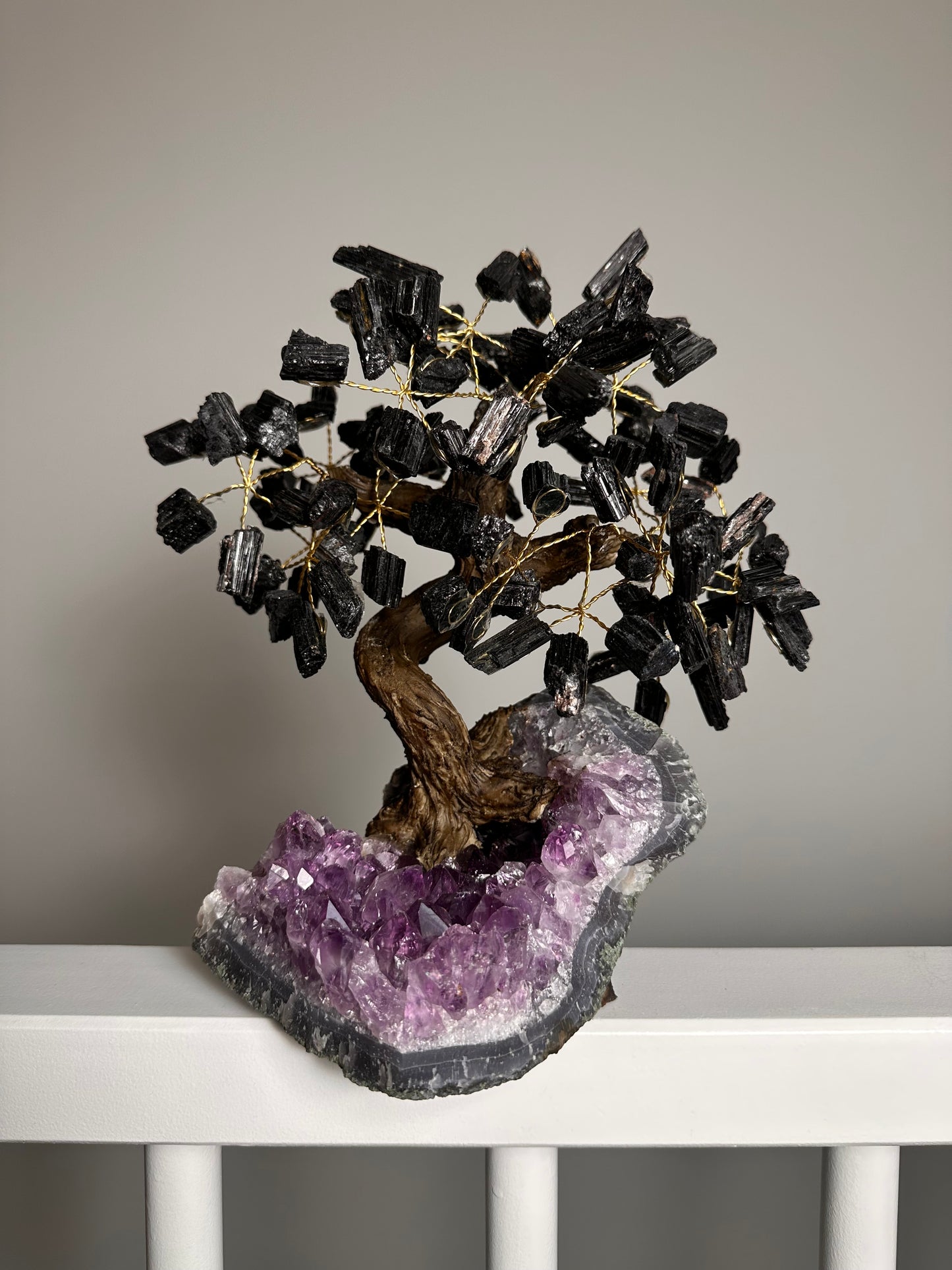 Toermalijn & Amethist Edelsteenboom