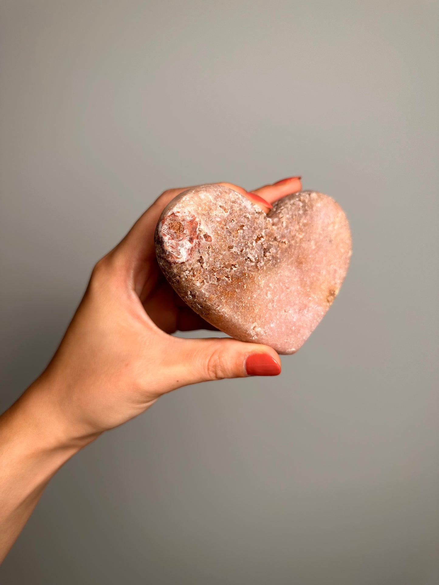 Roze Amethist Hart