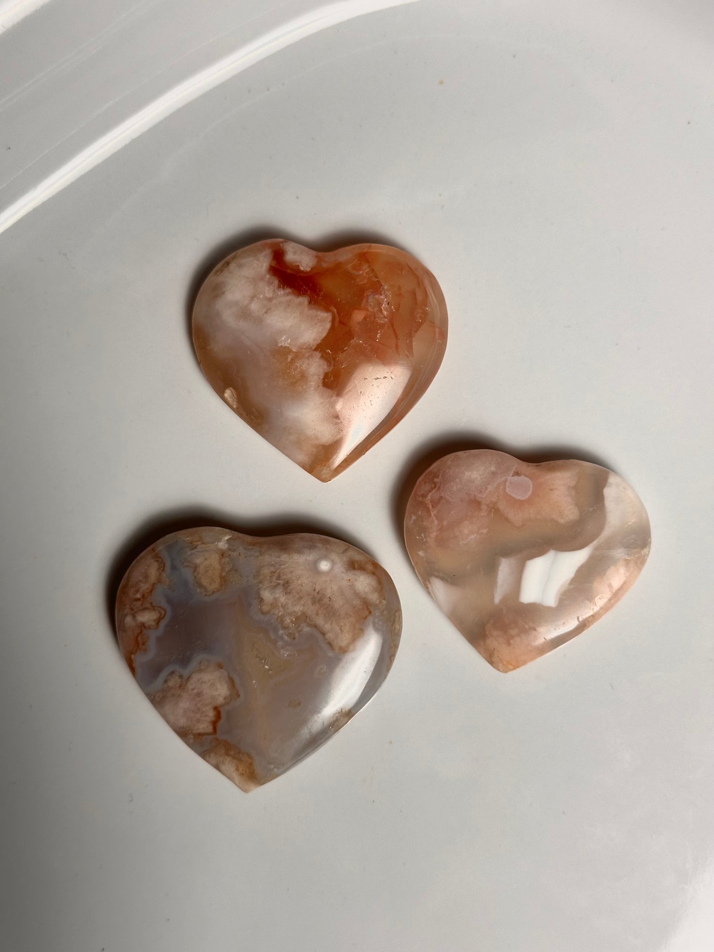 Flower Agate Heart