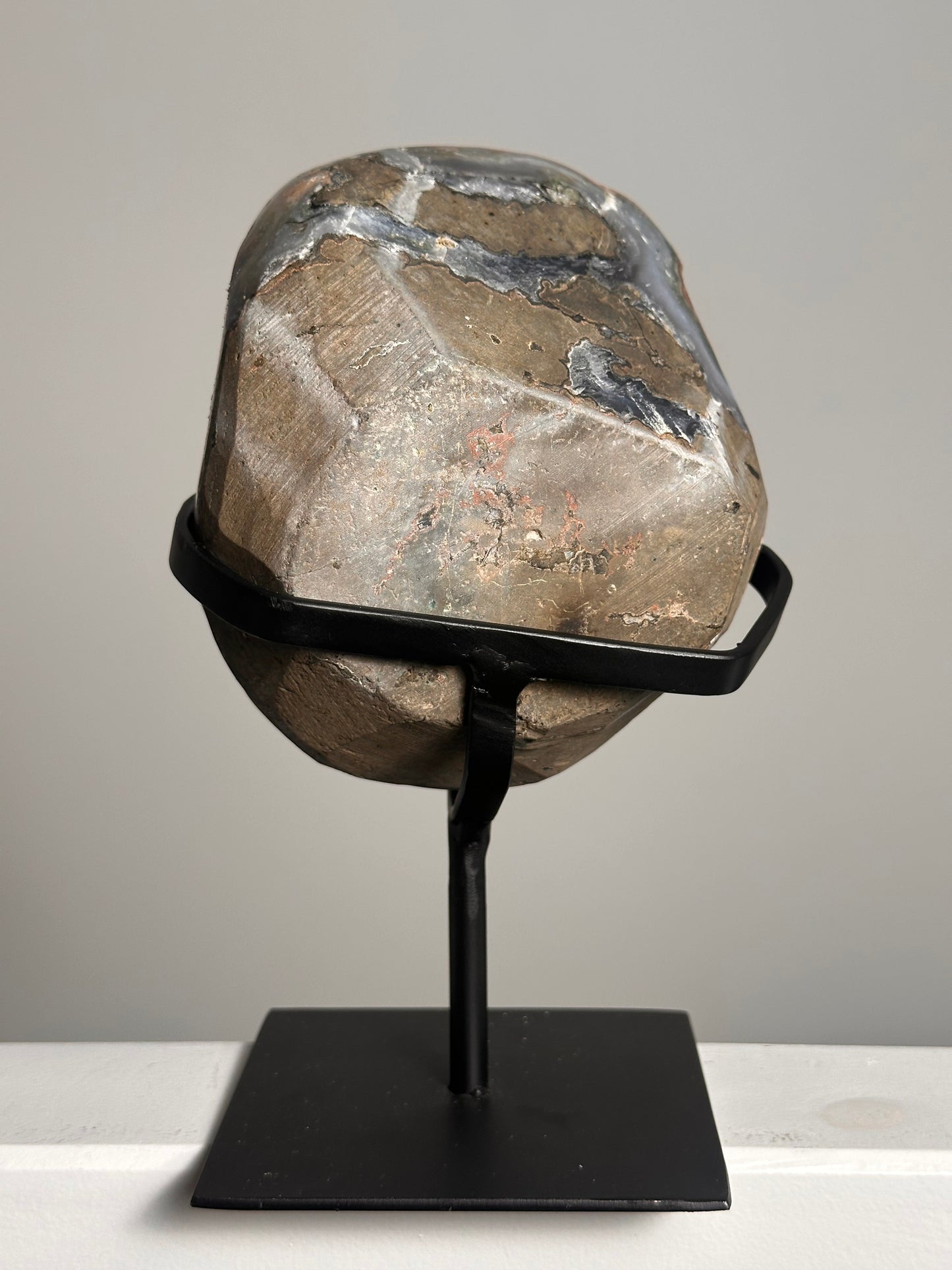 Agaat op standaard met Druzy