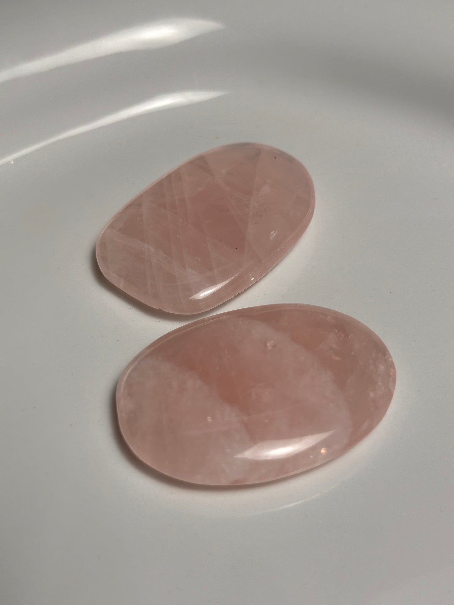 Piedra de disco de cuarzo rosa