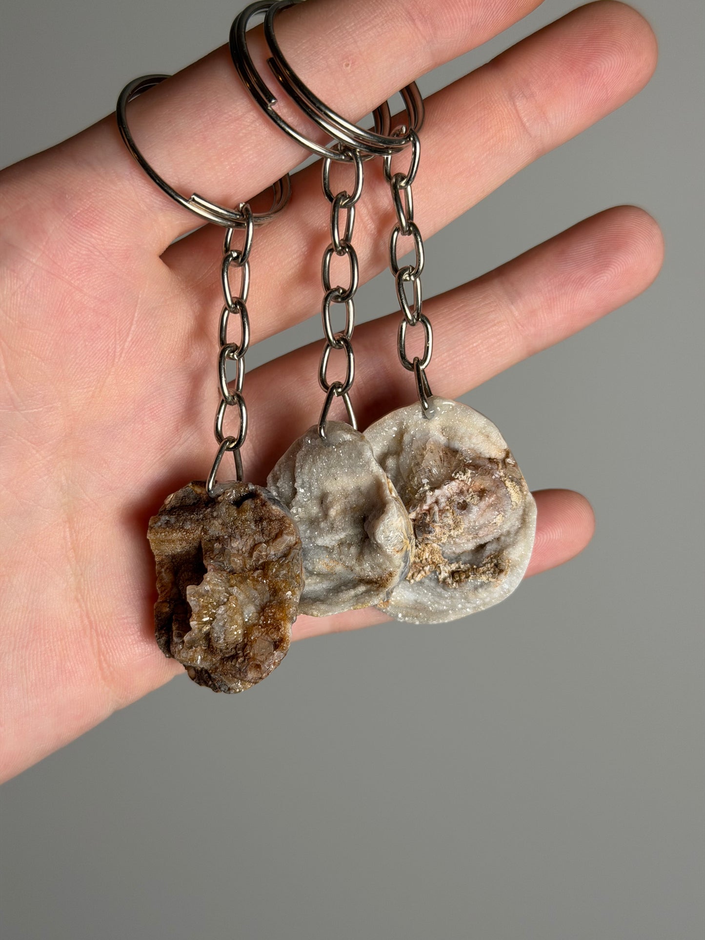 Chalcedoon Sleutelhanger