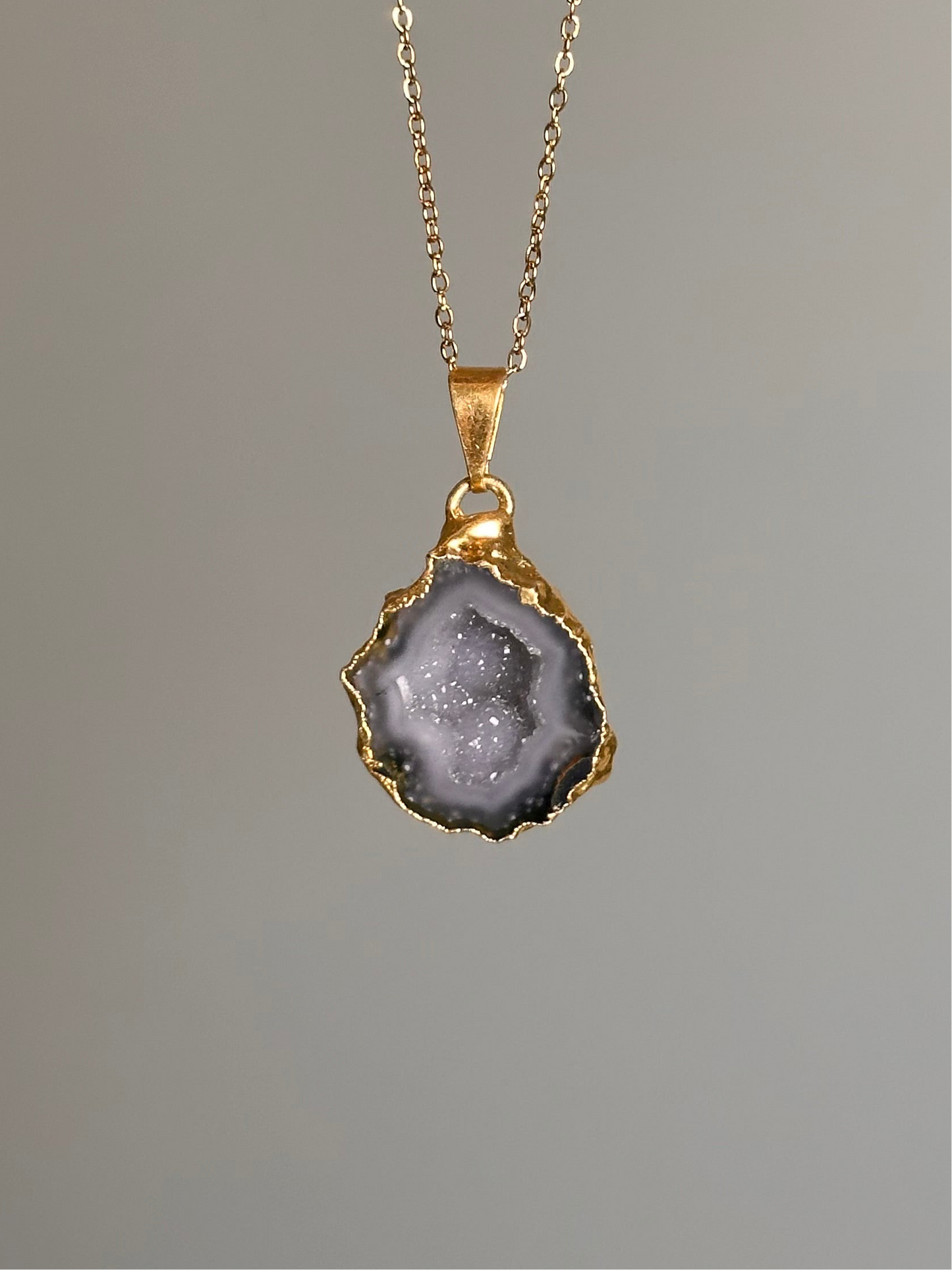 Agaat Geode Ketting