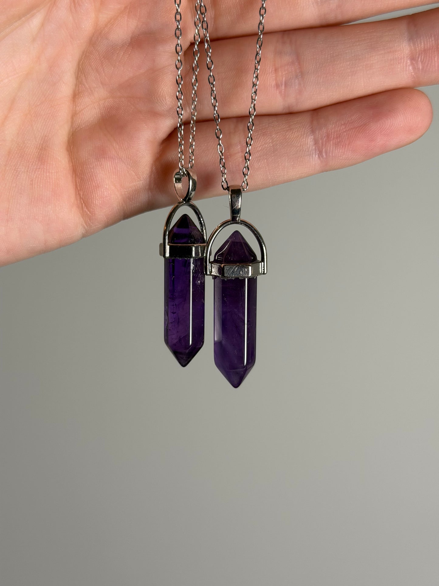 Amethist Point Necklace