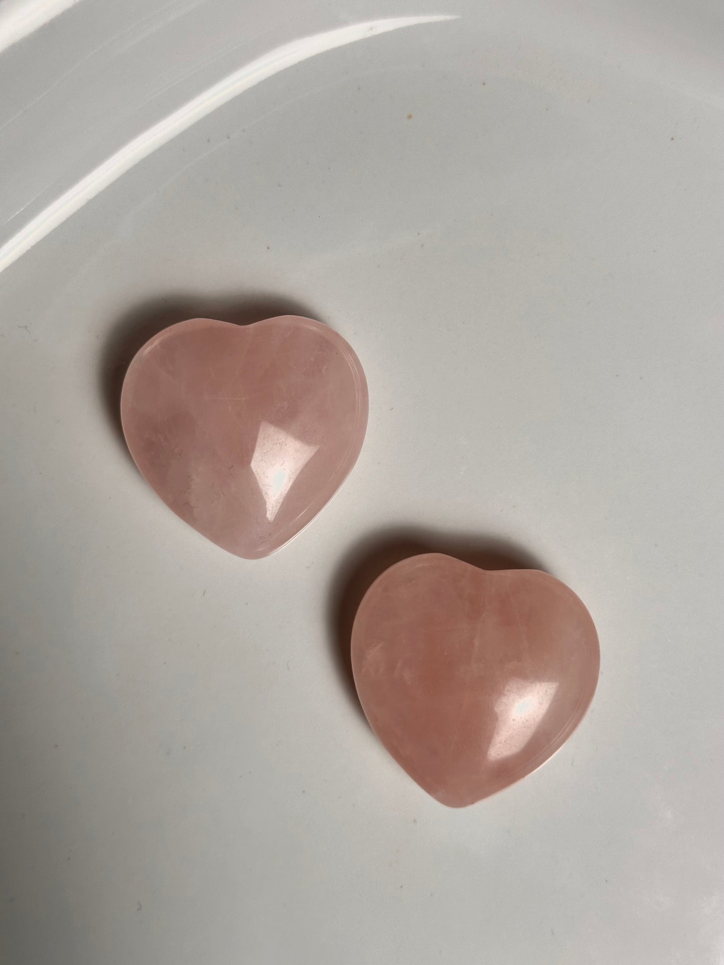 Rose quartz heart