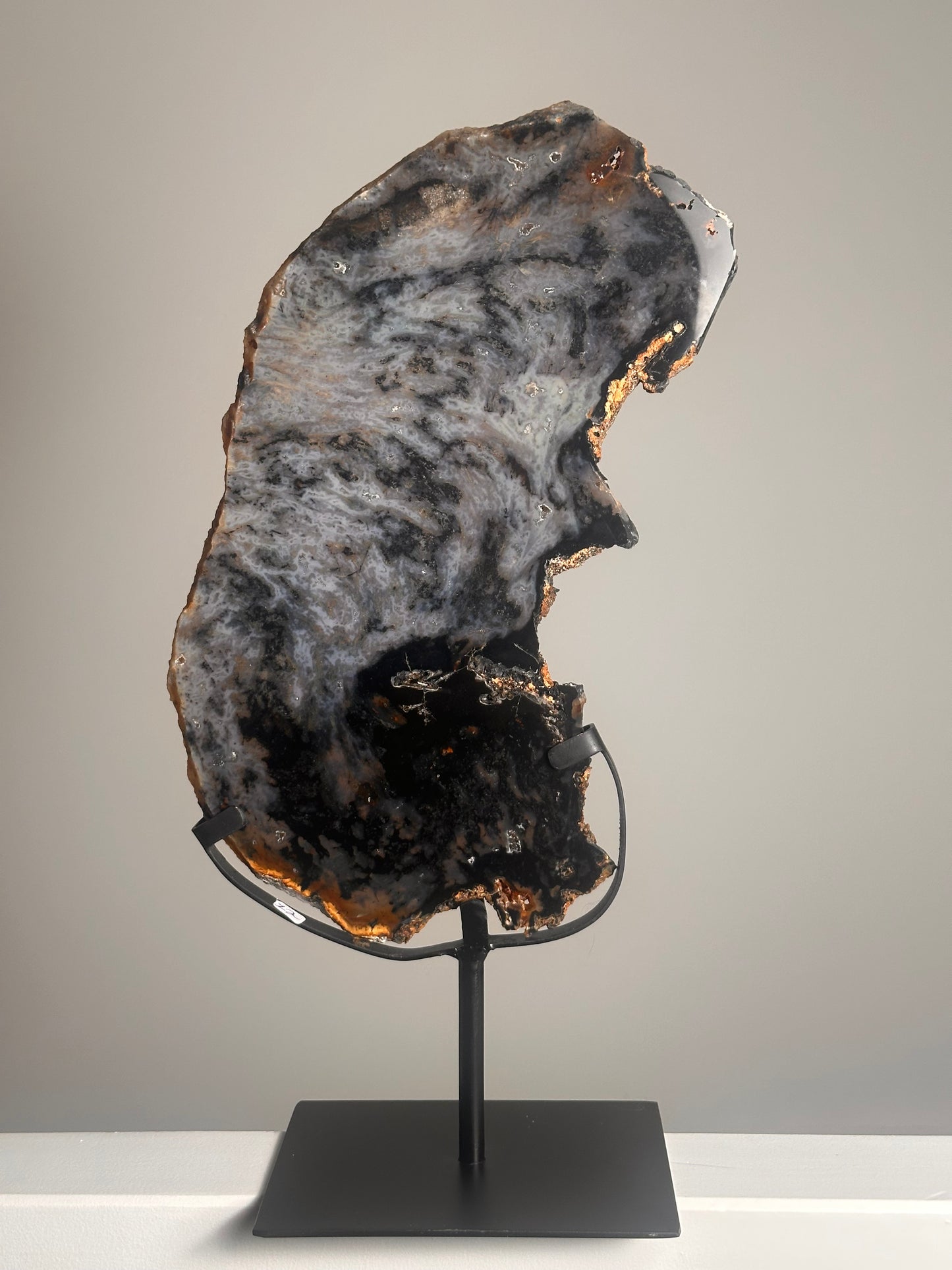 Agaat Schijf op standaard