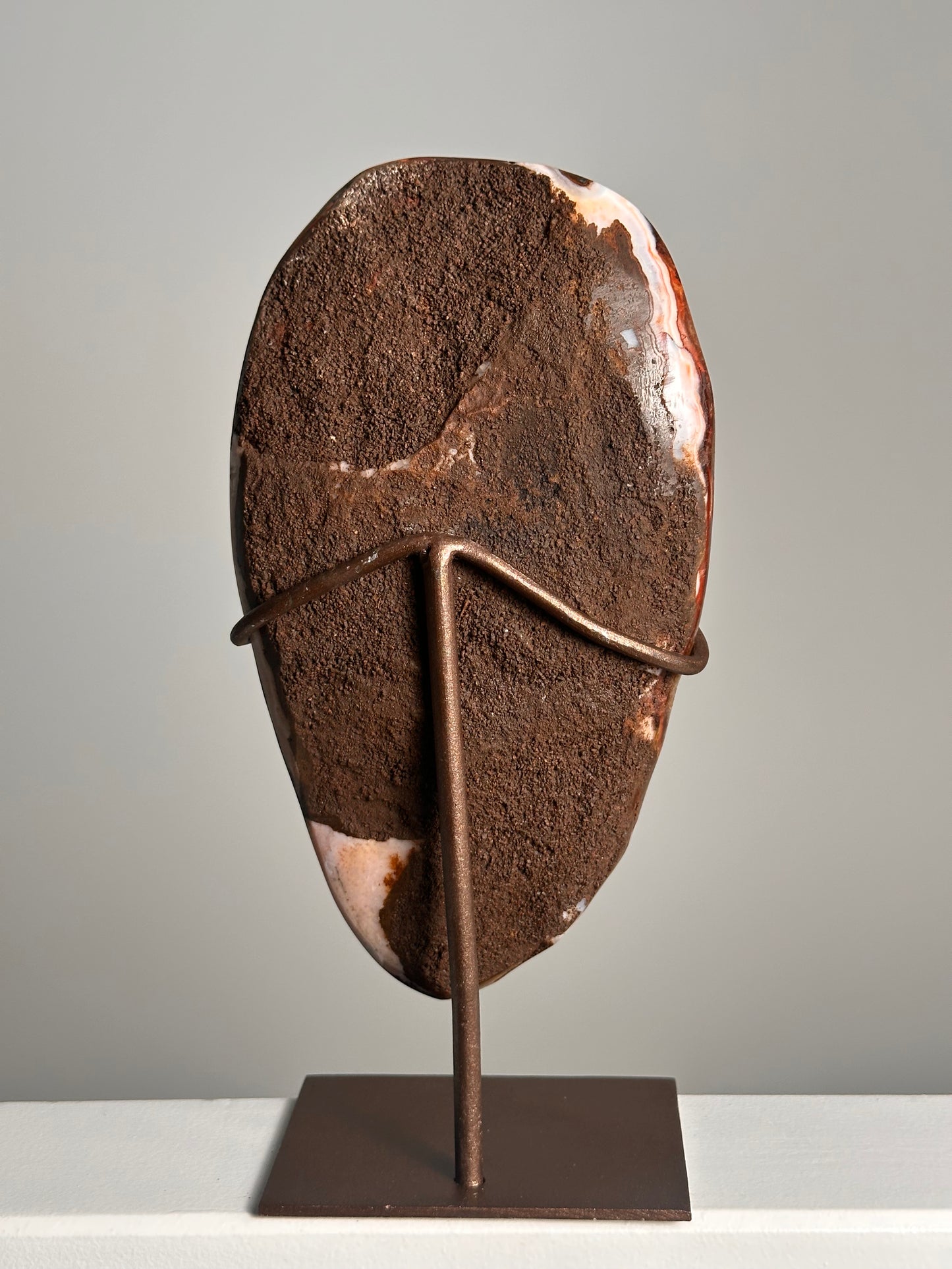 Gebrande Amethist op standaard