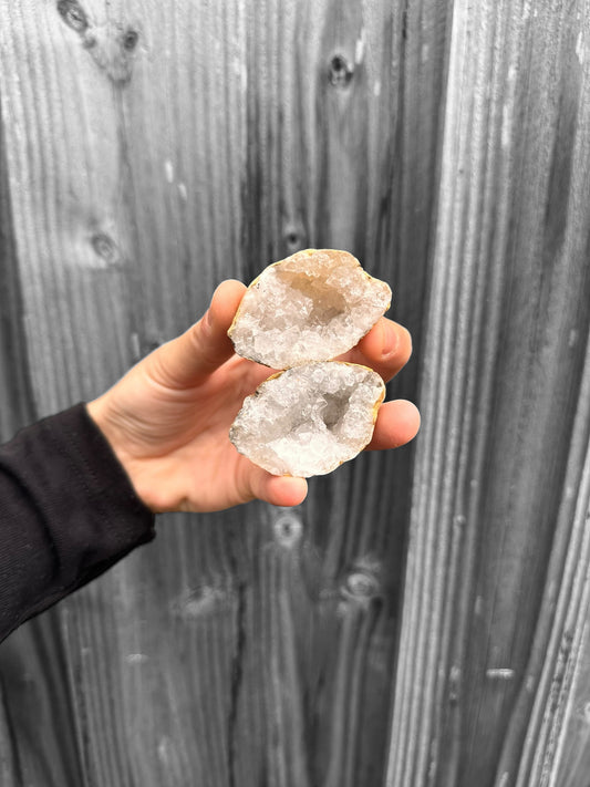 Gekraakte Bergkristal geode
