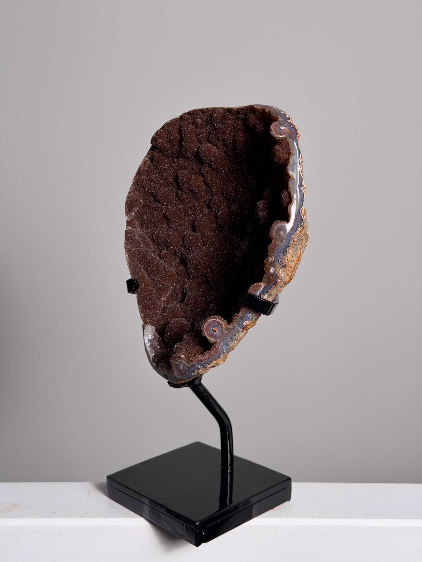 XL Rode Amethist op standaard