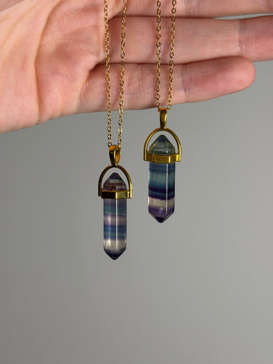 Fluoriet Point Necklace