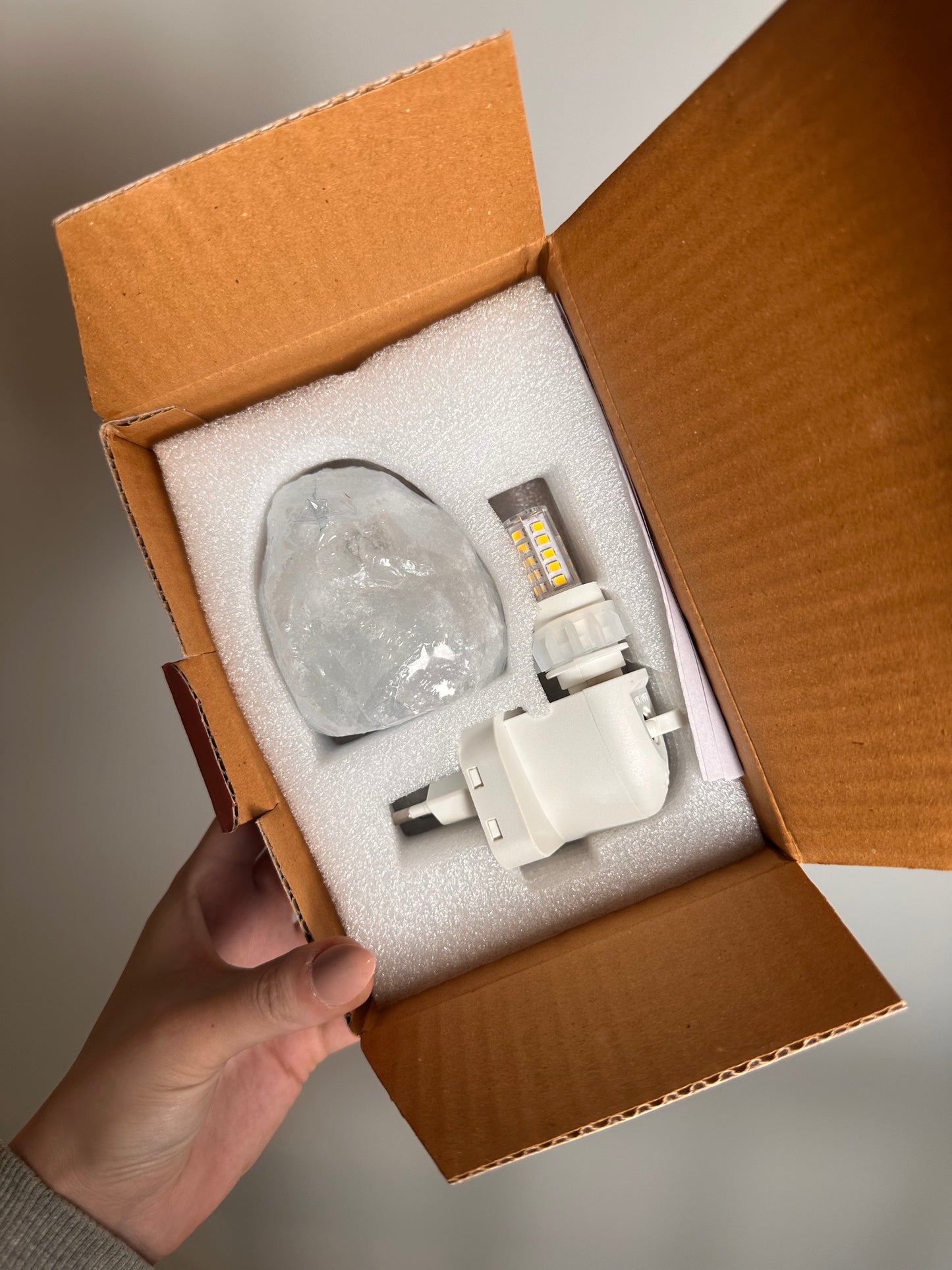 Zoutsteen Nachtlampje Wit