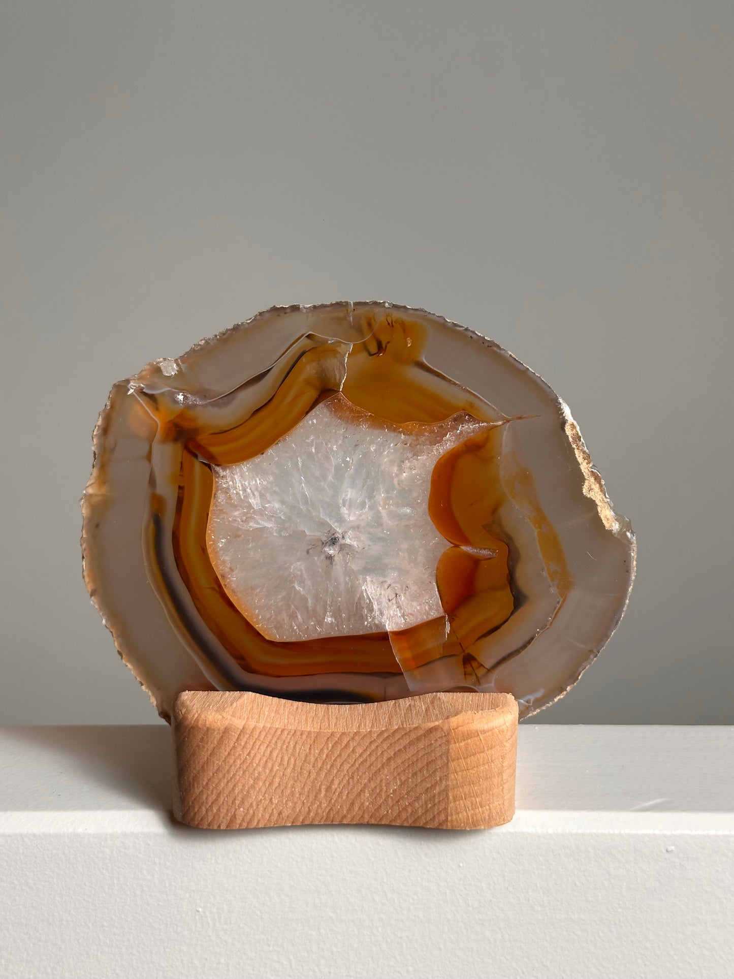 Waxinelichthouder voor Agaatschijven