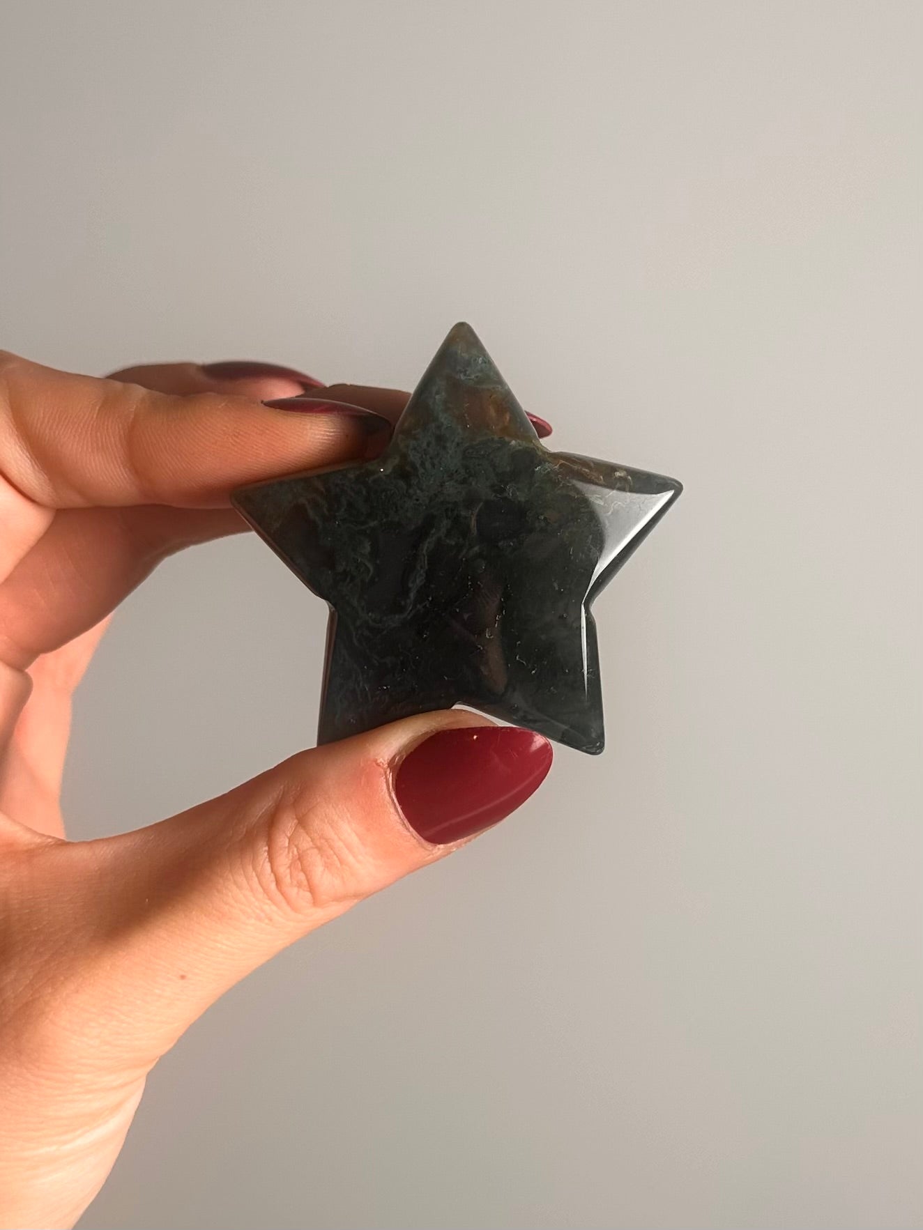 Estrella de ágata musgosa