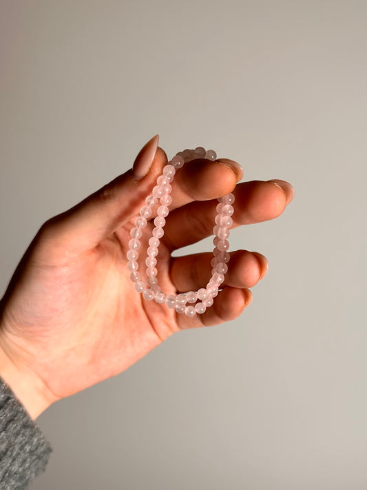 Rozenkwarts Kinderarmband