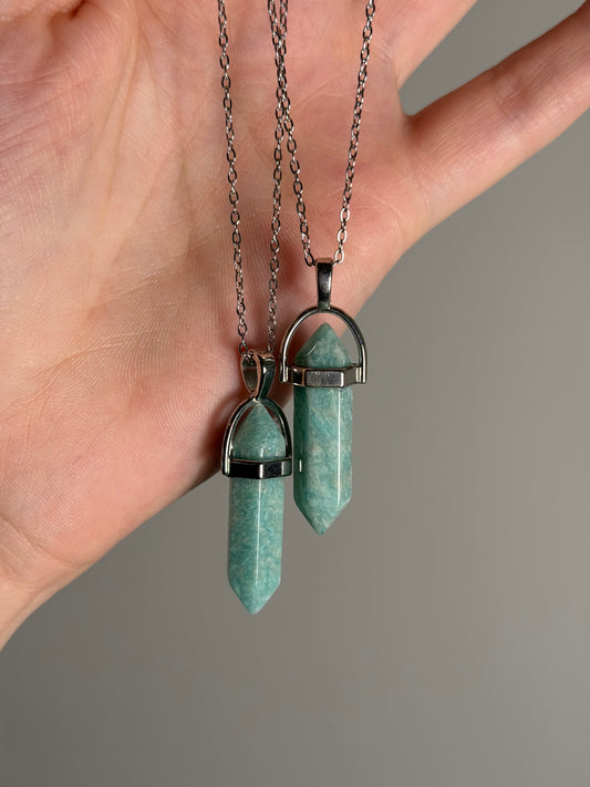 Amazoniet Point Necklace