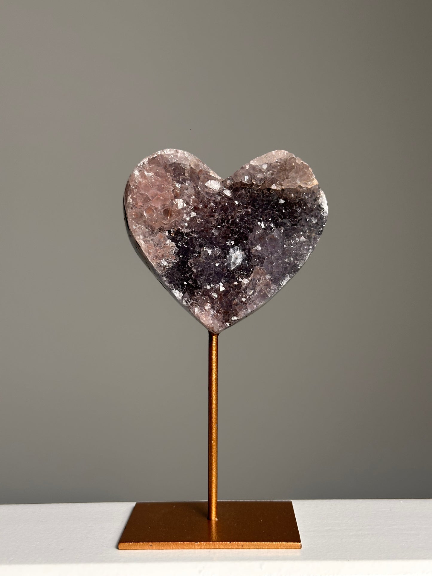 Amethist hartje op standaard