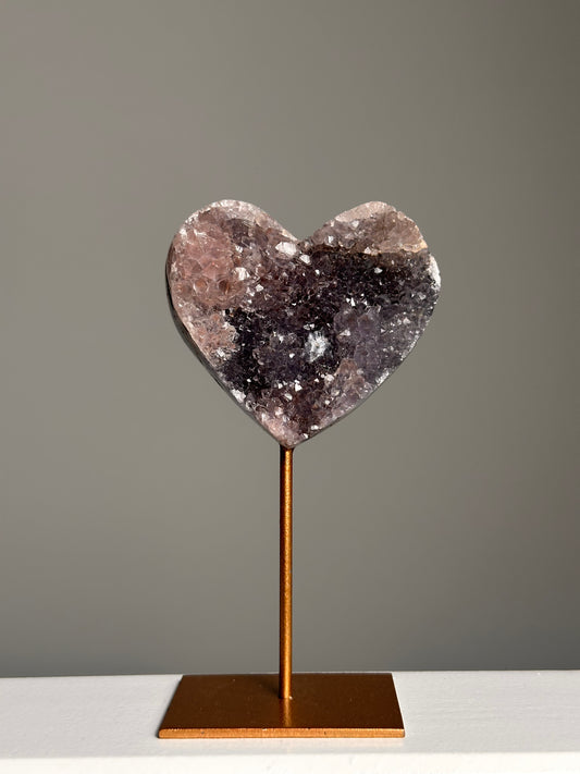 Amethist hartje op standaard