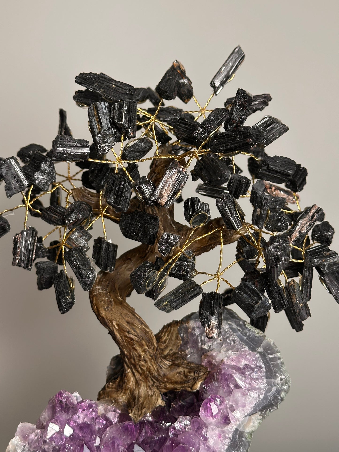 Toermalijn & Amethist Edelsteenboom