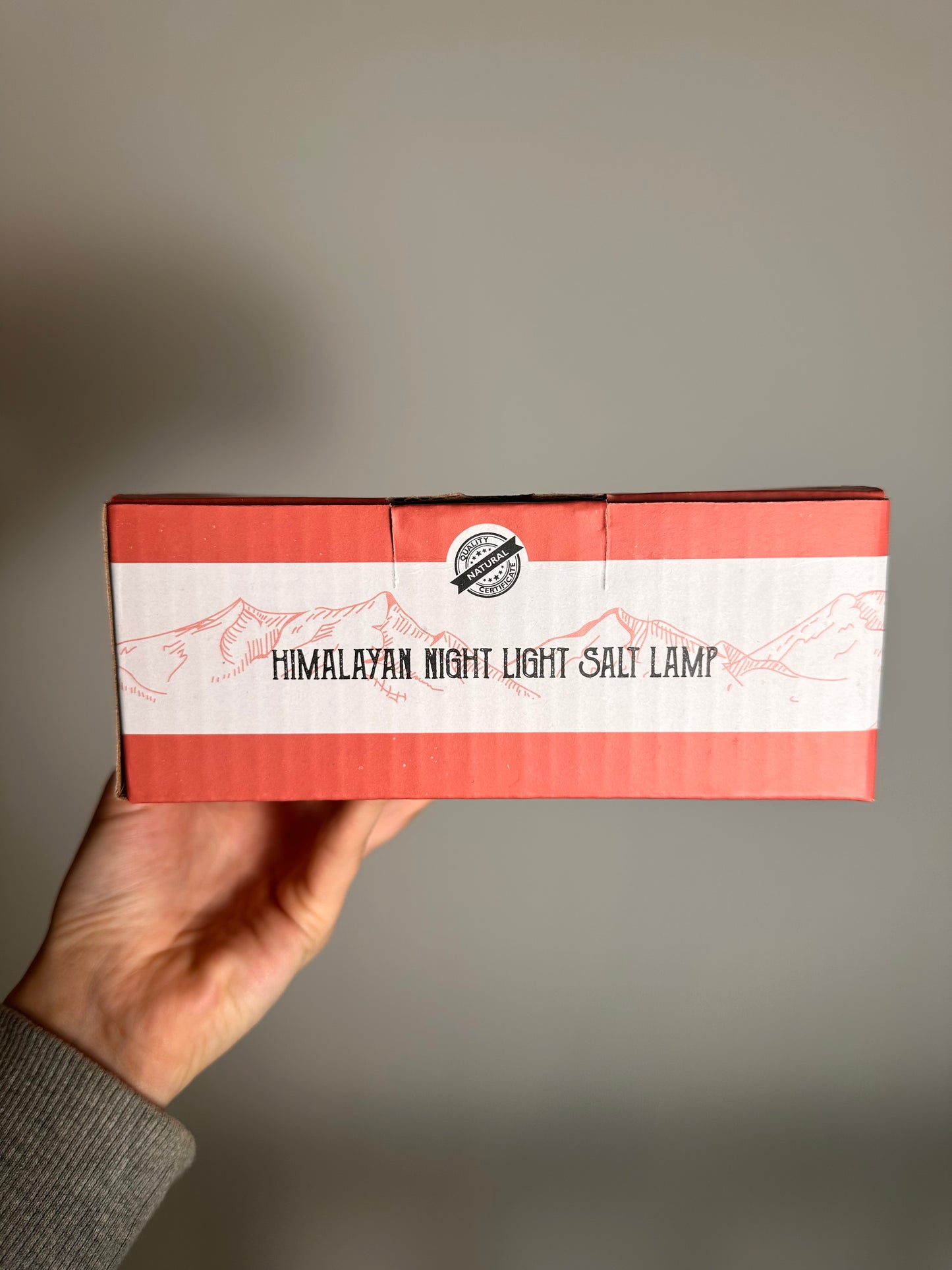 Zoutsteen Nachtlampje Grijs