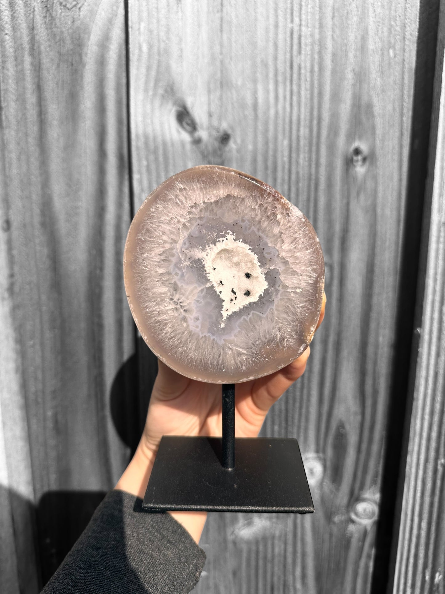 Agate on stand