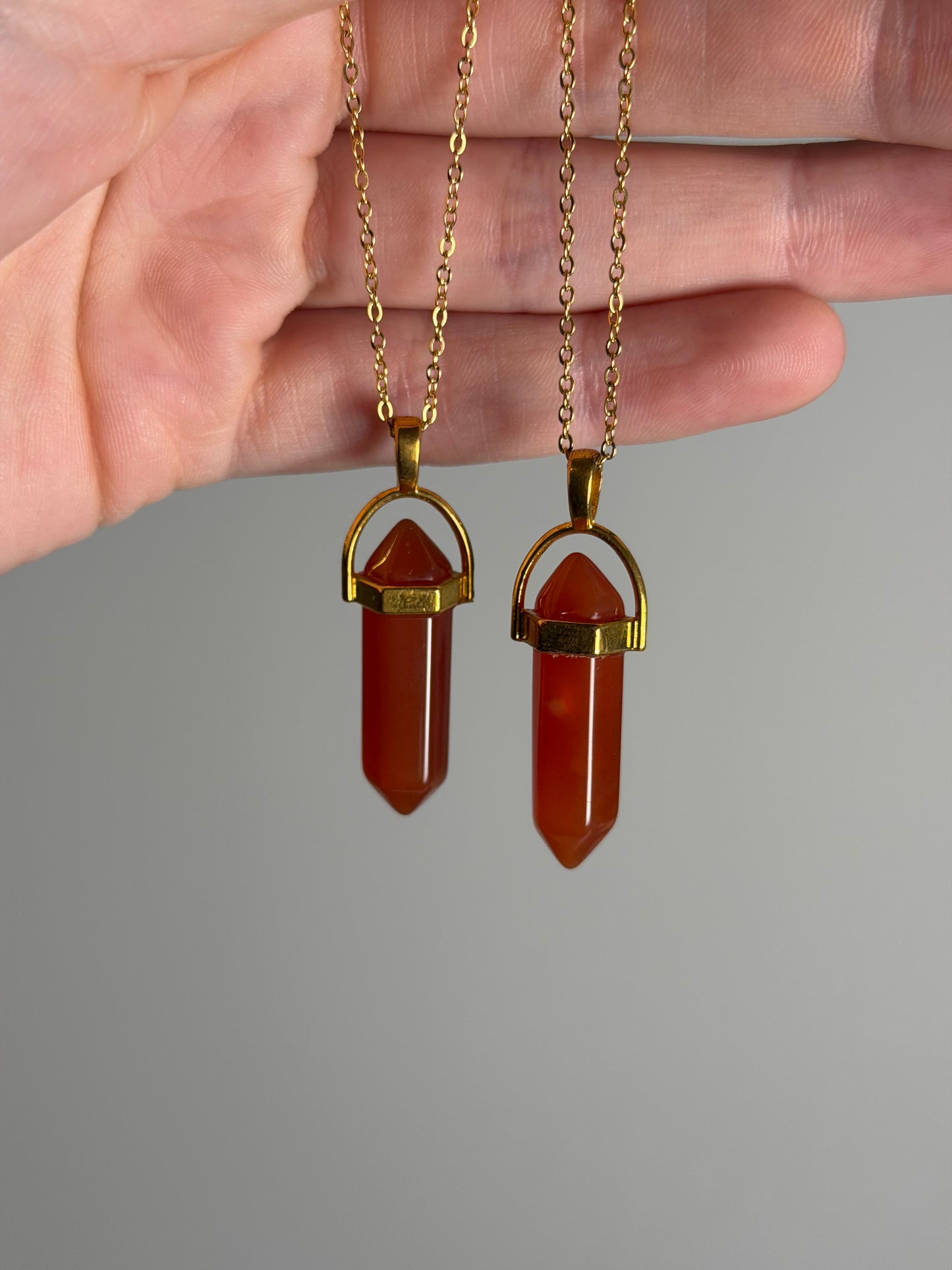 Carneool Point Necklace