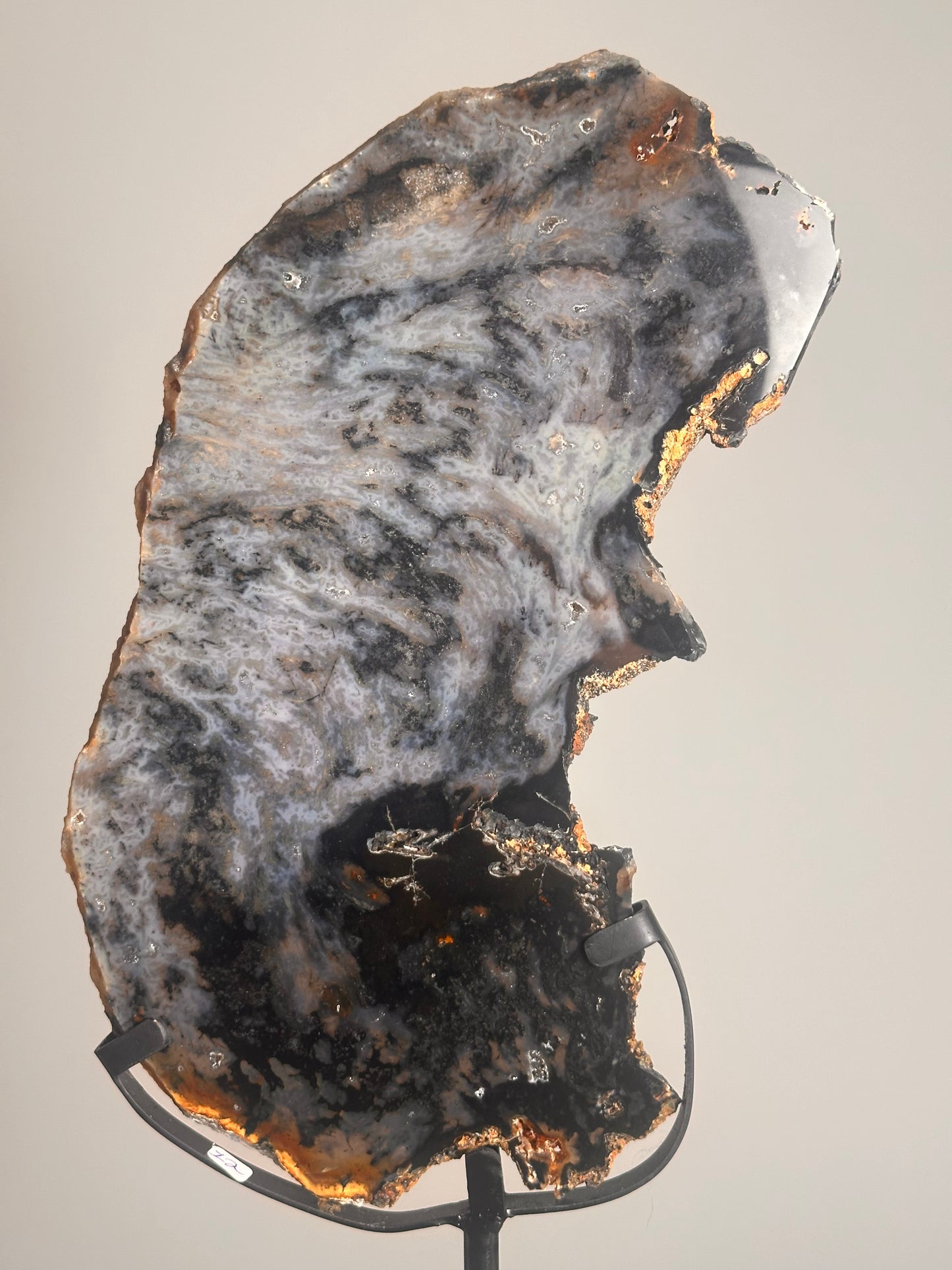 Agaat Schijf op standaard