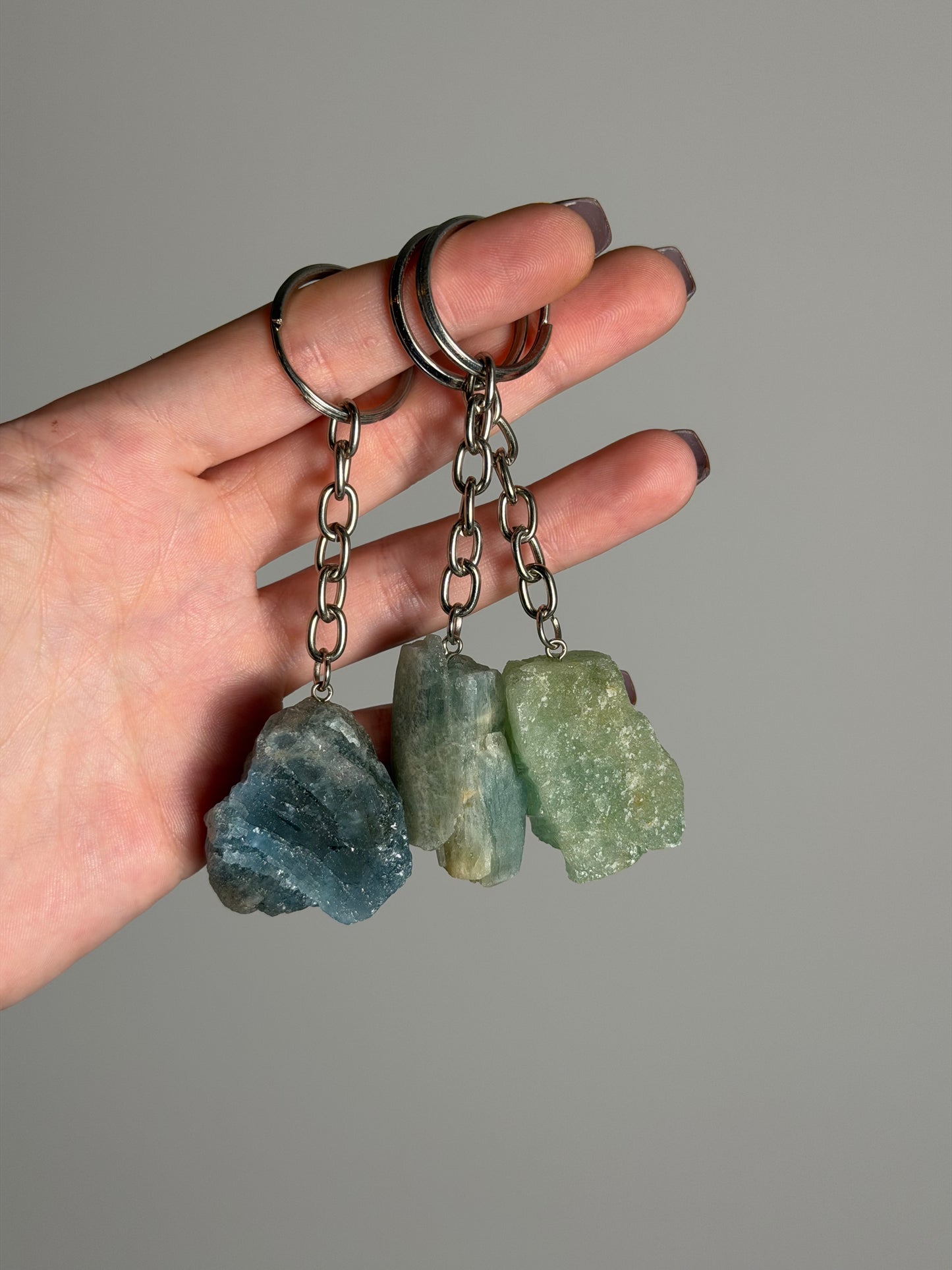 Aquamarijn Sleutelhanger