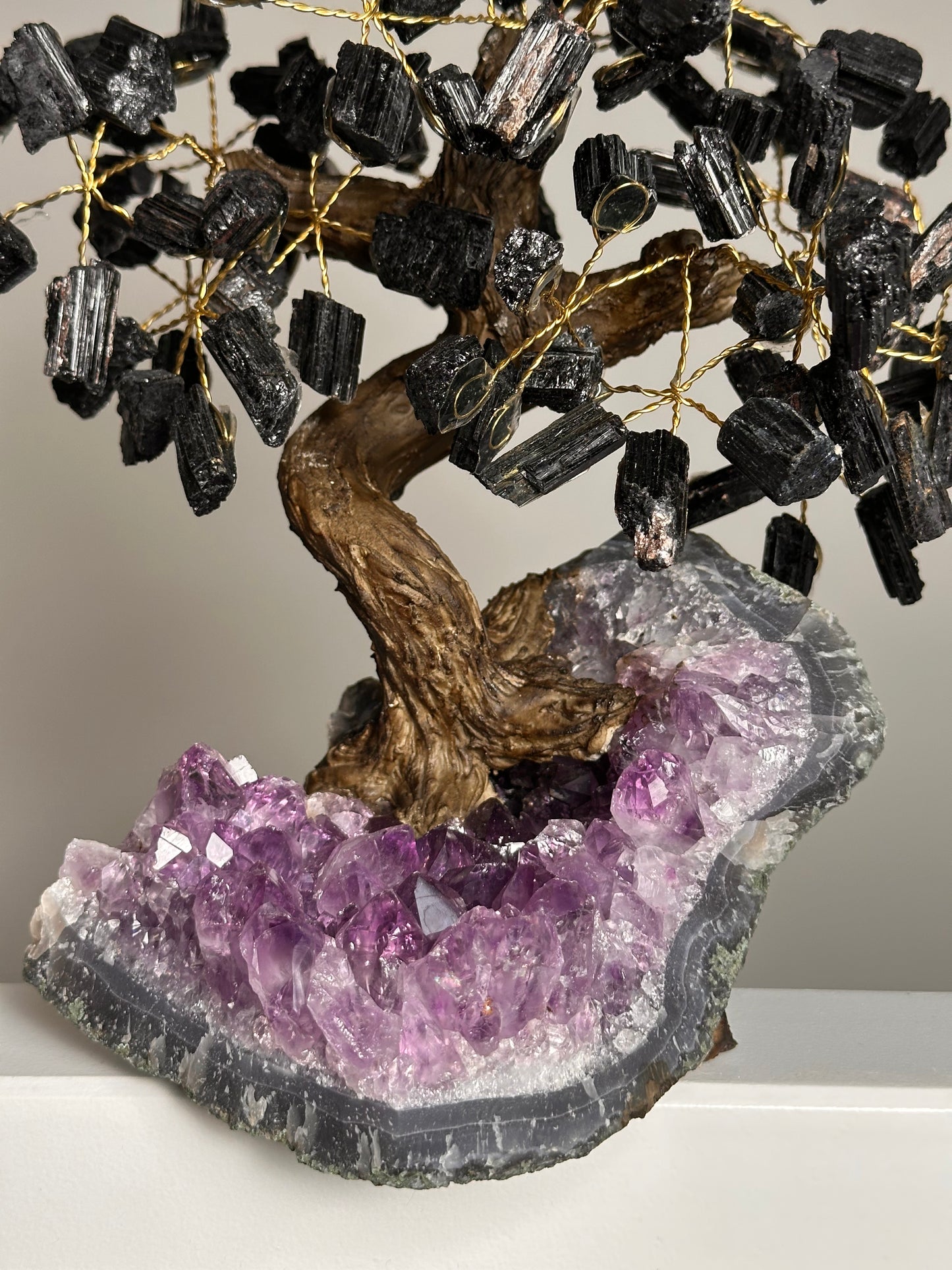 Toermalijn & Amethist Edelsteenboom