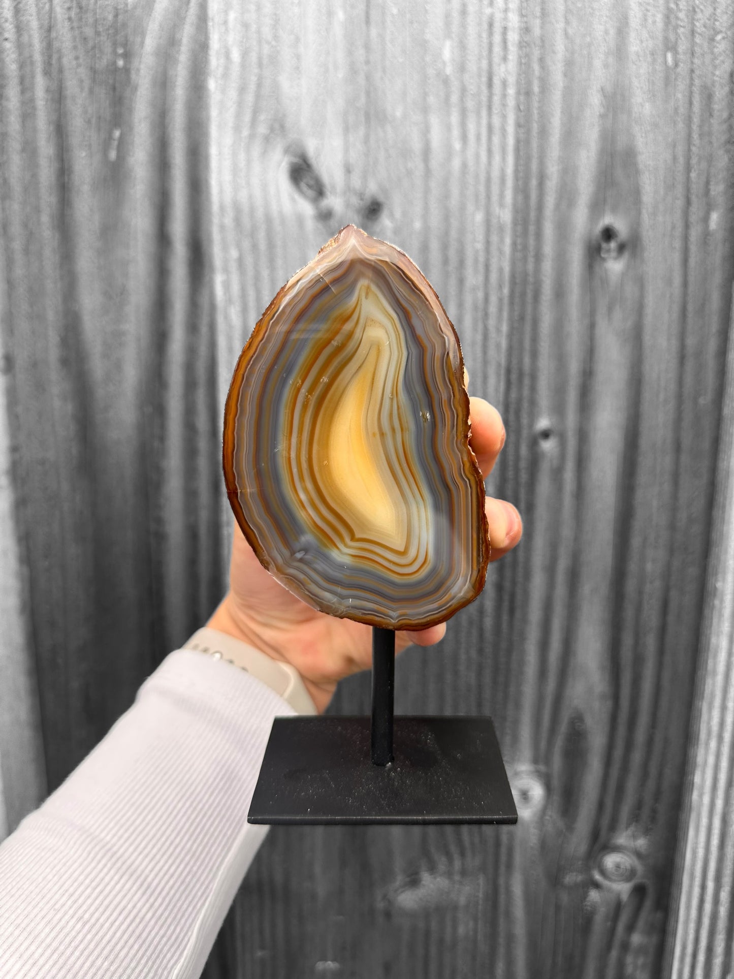 Agate on stand