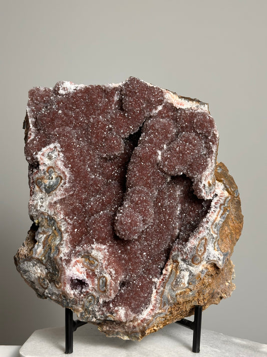 XL Rode Amethist op standaard