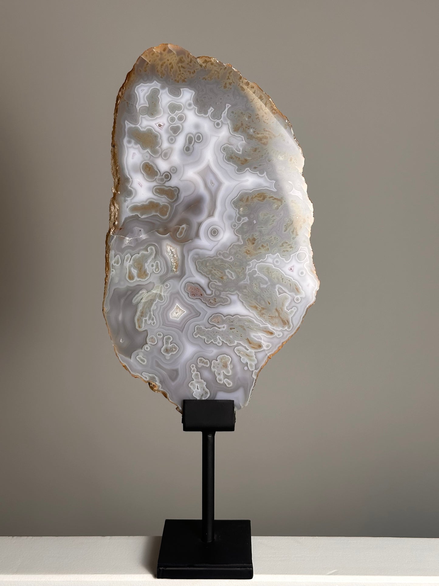 Agaat Schijf op standaard