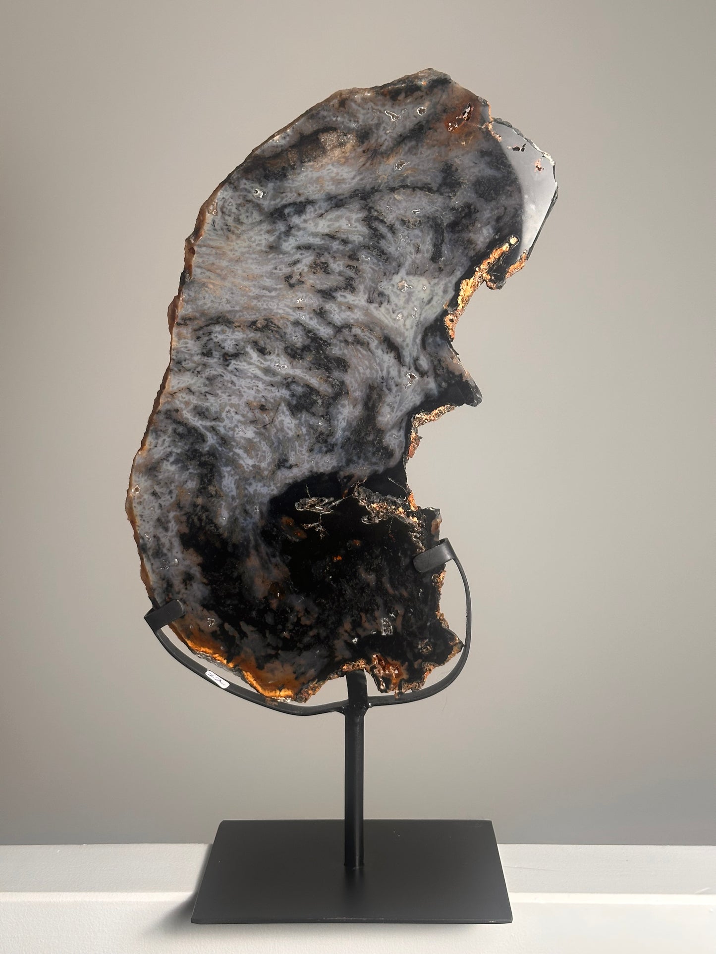 Agaat Schijf op standaard