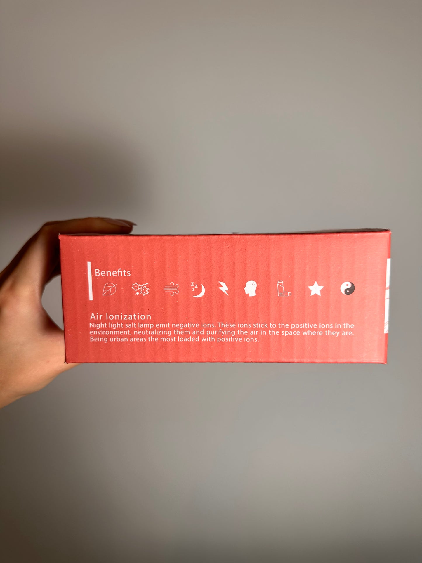 Zoutsteen Nachtlampje Grijs