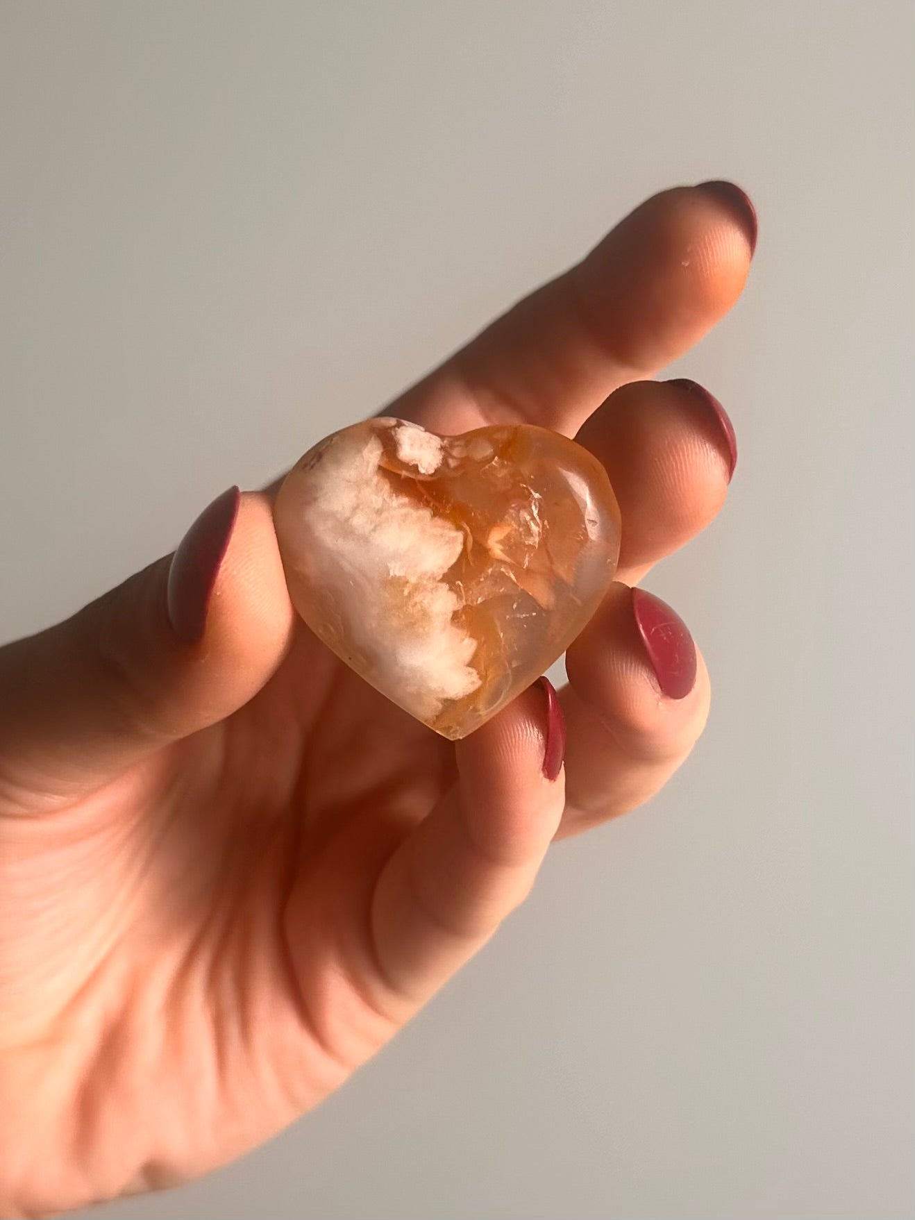 Flower Agate Heart