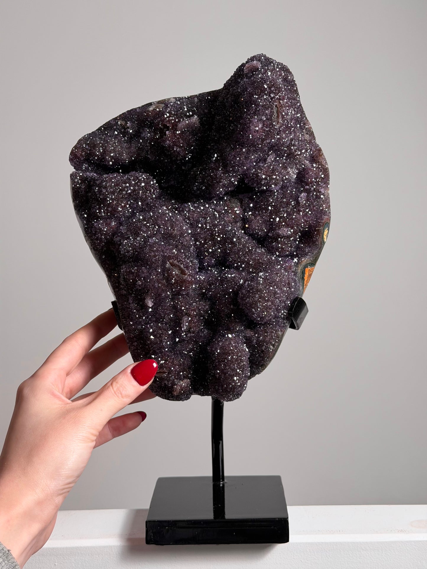 XL Amethist op standaard