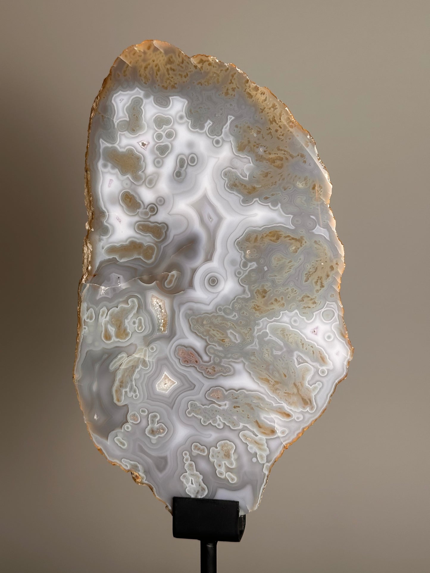 Agaat Schijf op standaard