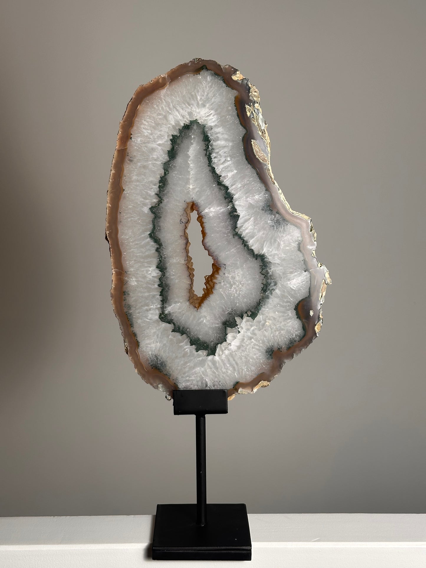 Agaat Schijf op standaard