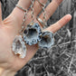 Agaat geode sleutelhanger